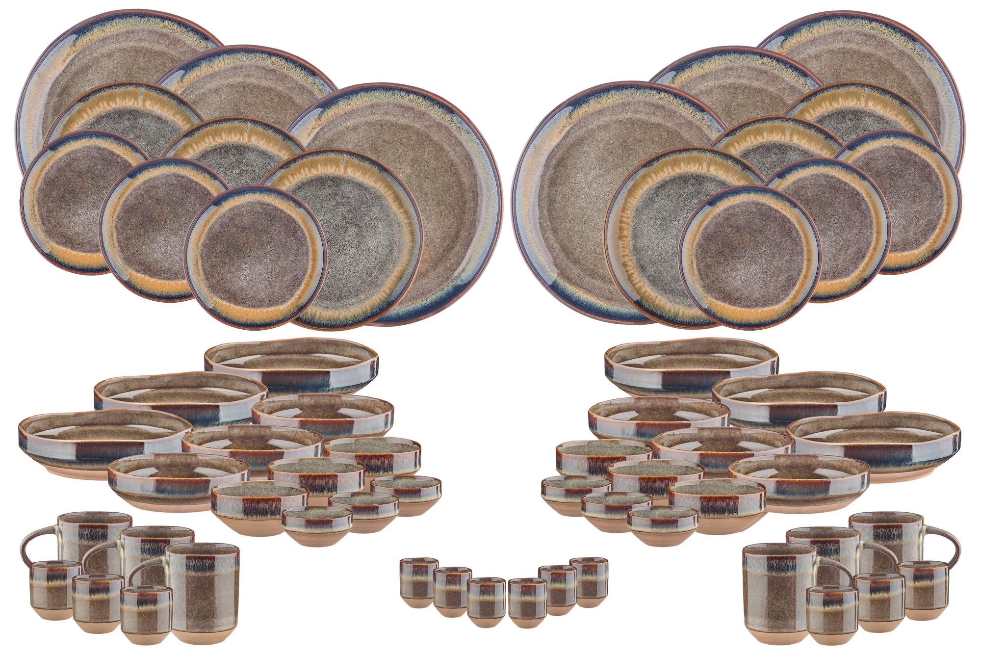 Geschirr-Set GENESIS - 60 tlg. - Basalt