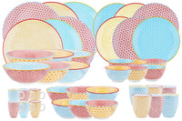 Geschirr-Set PATTERN - 42 tlg. - Farbig