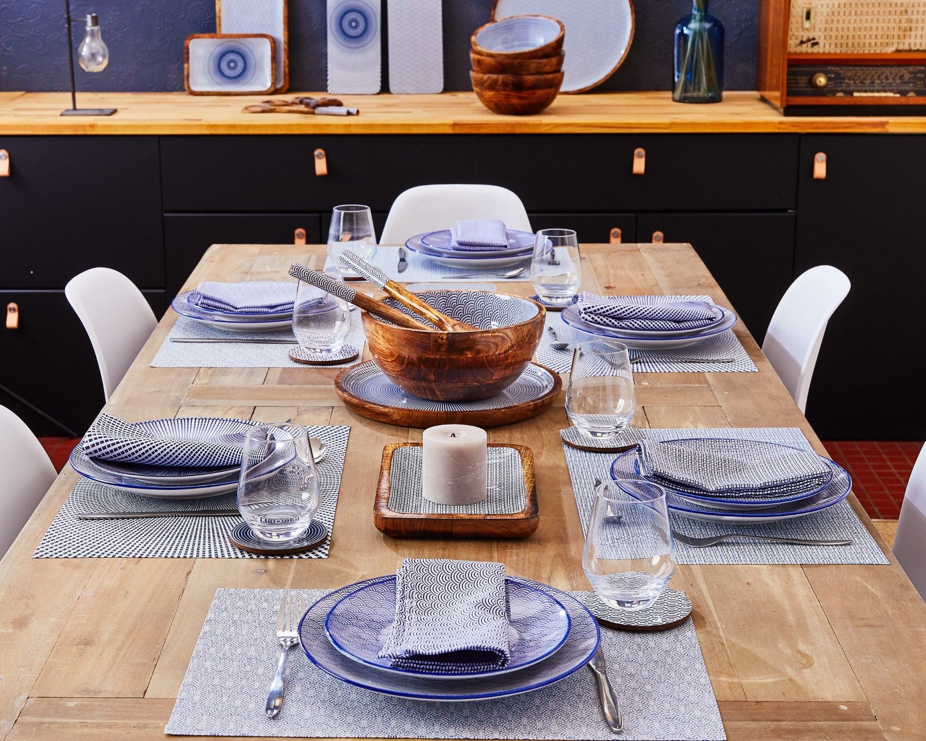 The Full service - 42 pieces - Dark blue