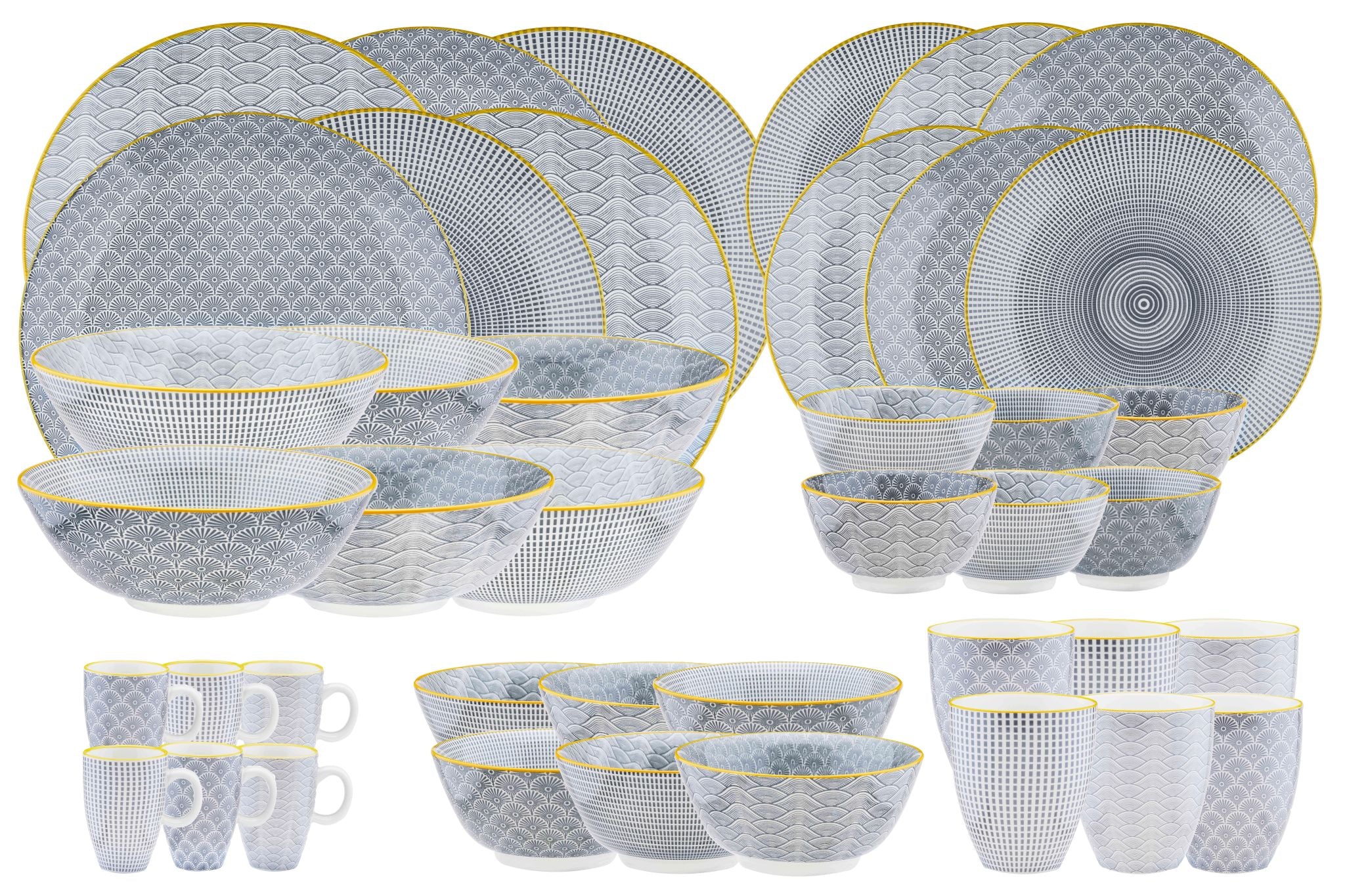 Geschirr-Set PATTERN - 42 tlg. - Eclipse