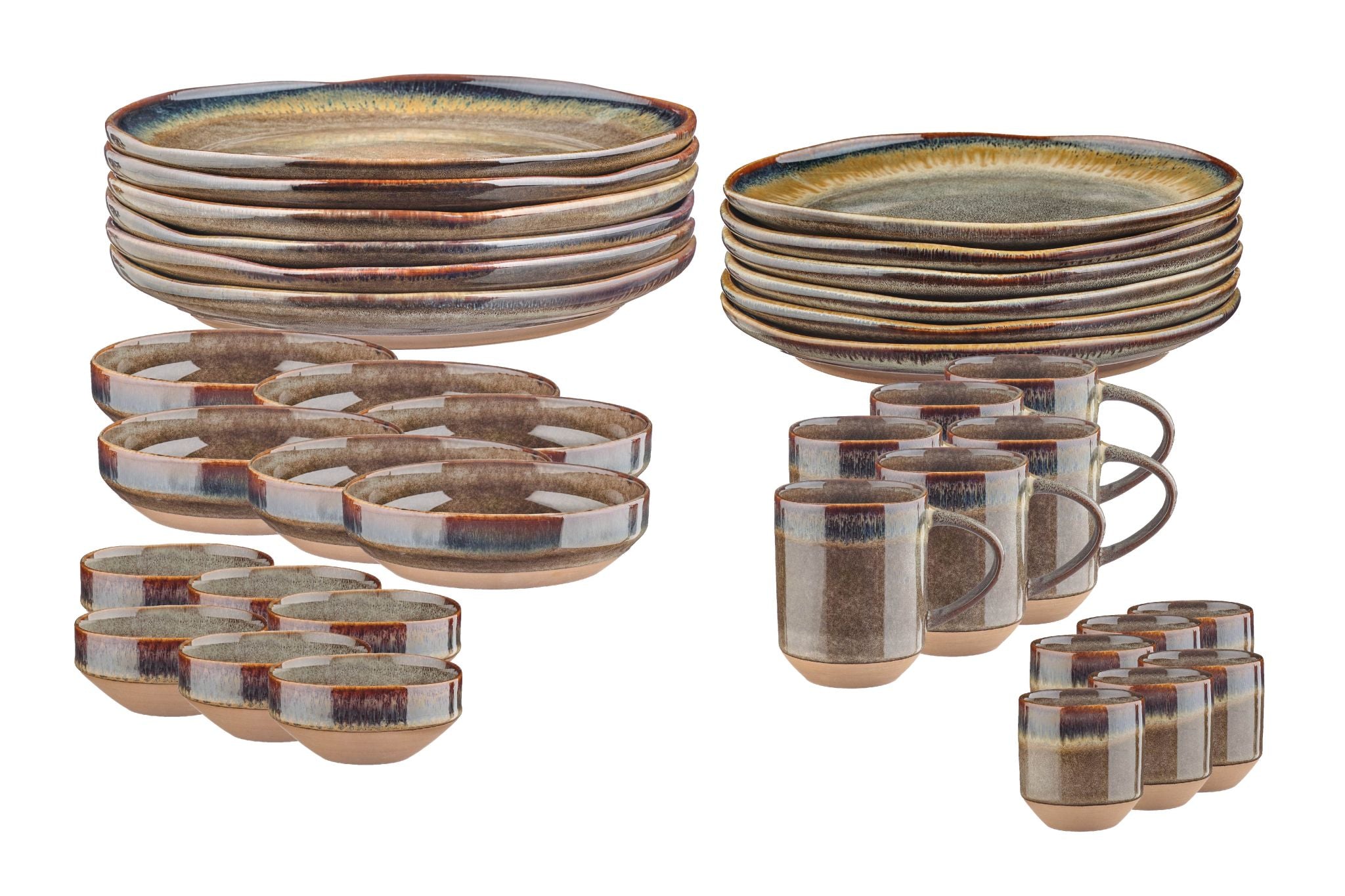 Geschirr-Set GENESIS - 36 tlg. - Basalt