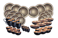 Geschirr-Set IRIS - 48 tlg. - Wildbraun