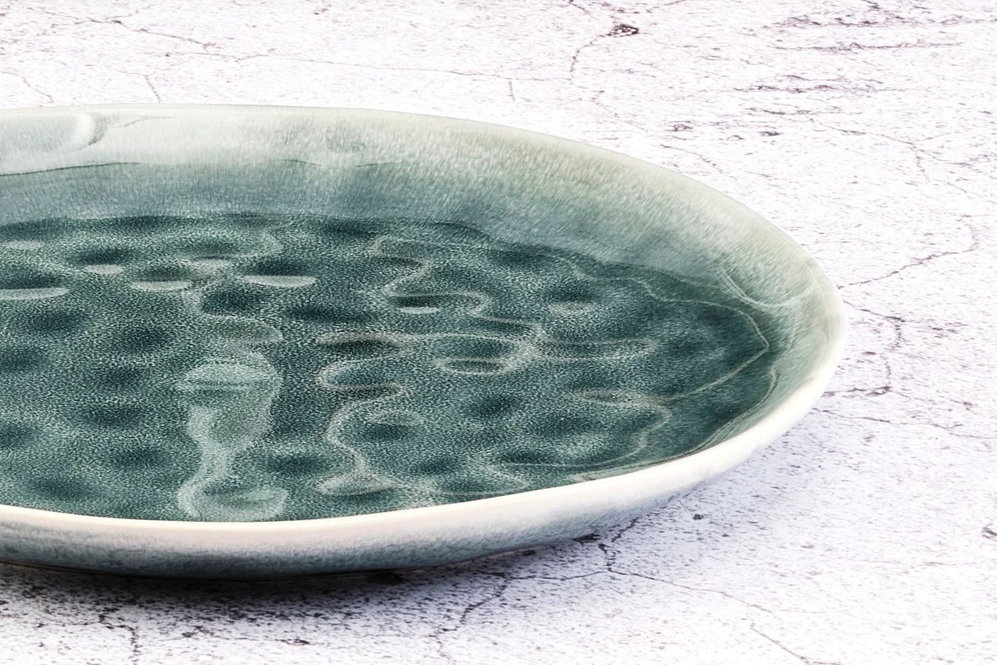 Geschirr-Set MOON - 30 tlg. - Petrolblau