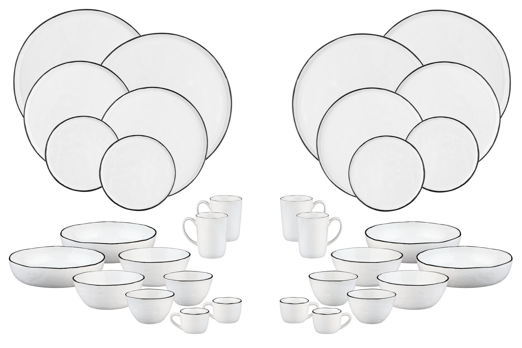 Geschirr-Set PURE - 32 tlg. - Weiss