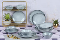 Geschirr-Set CLOUD - 18 tlg. - Grau