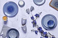 Servizio Essentials - 18 pezzi - Blu scuro