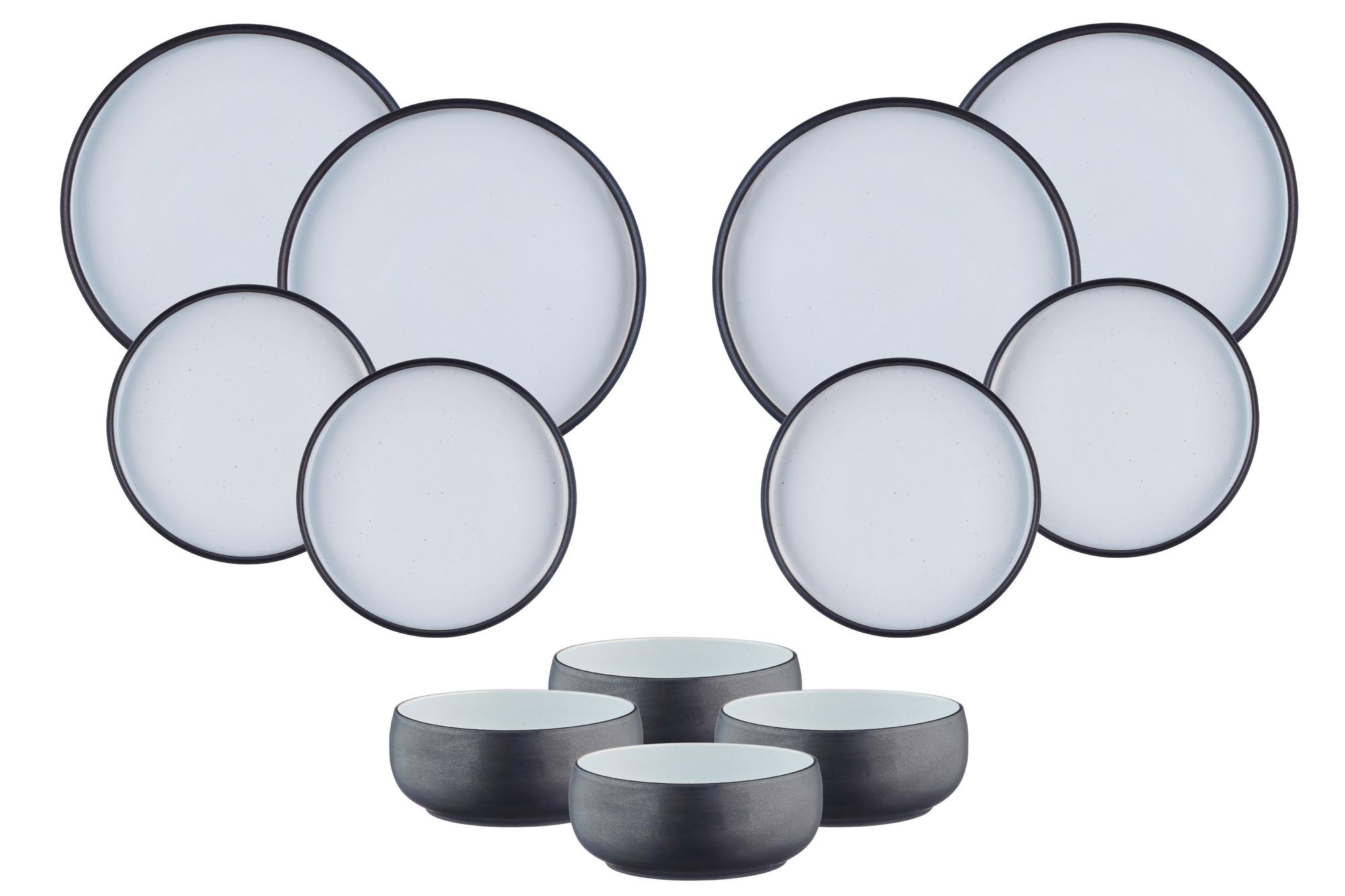 Geschirr-Set GOURMET - 12 tlg. - Onyx