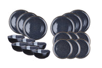 Geschirr-Set IRIS - 18 tlg. - Nachtblau