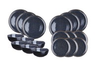 Geschirr-Set IRIS - 18 tlg. - Nachtblau