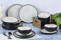 Geschirr-Set IRIS - 18 tlg. - Elfenbeinweiss