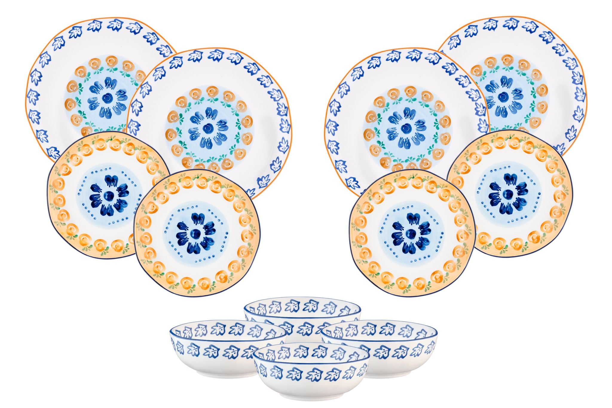 Geschirr-Set Napoli - 12 tlg. - Citrus