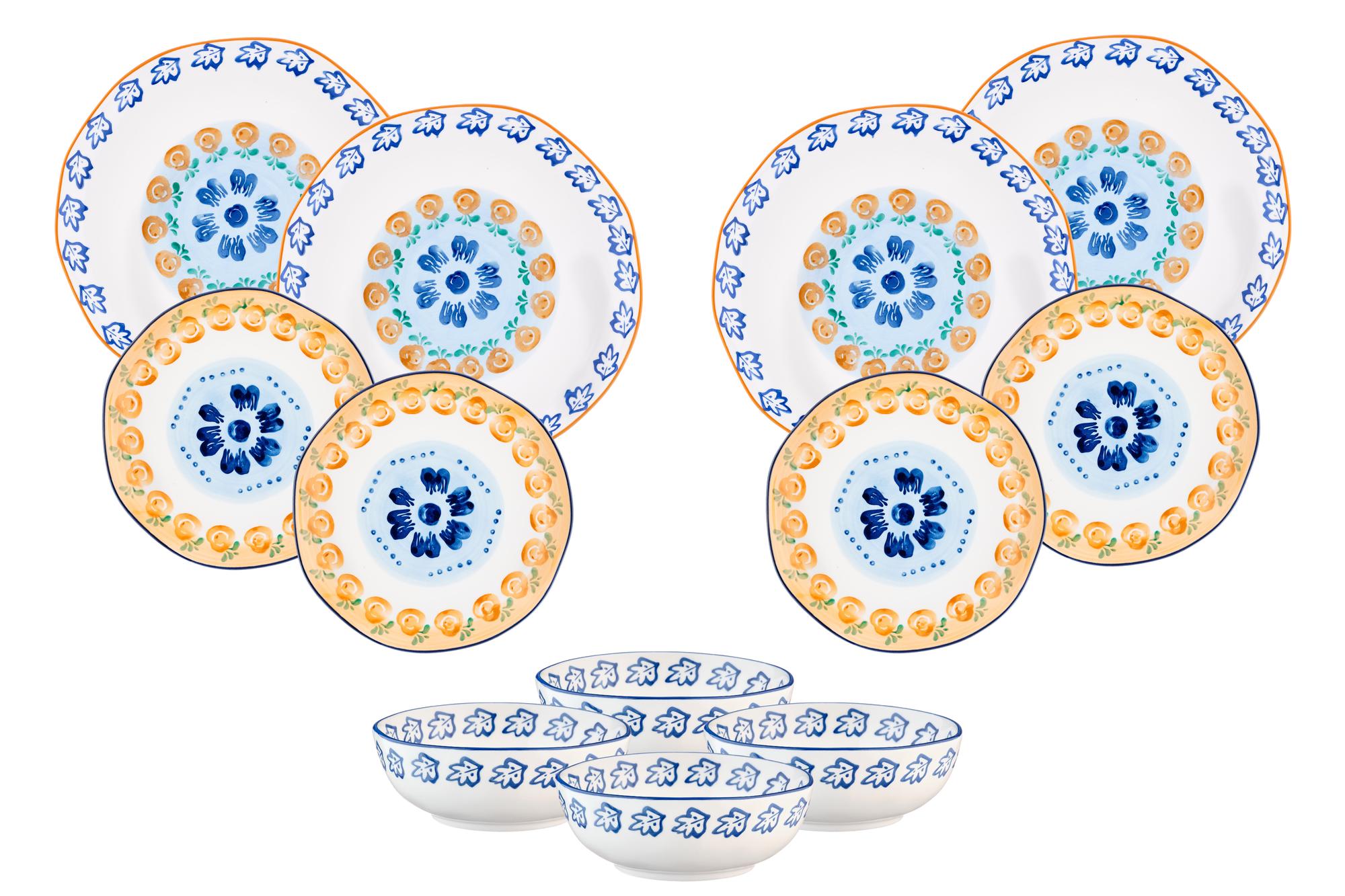 Geschirr-Set Napoli - 12 tlg. - Citrus