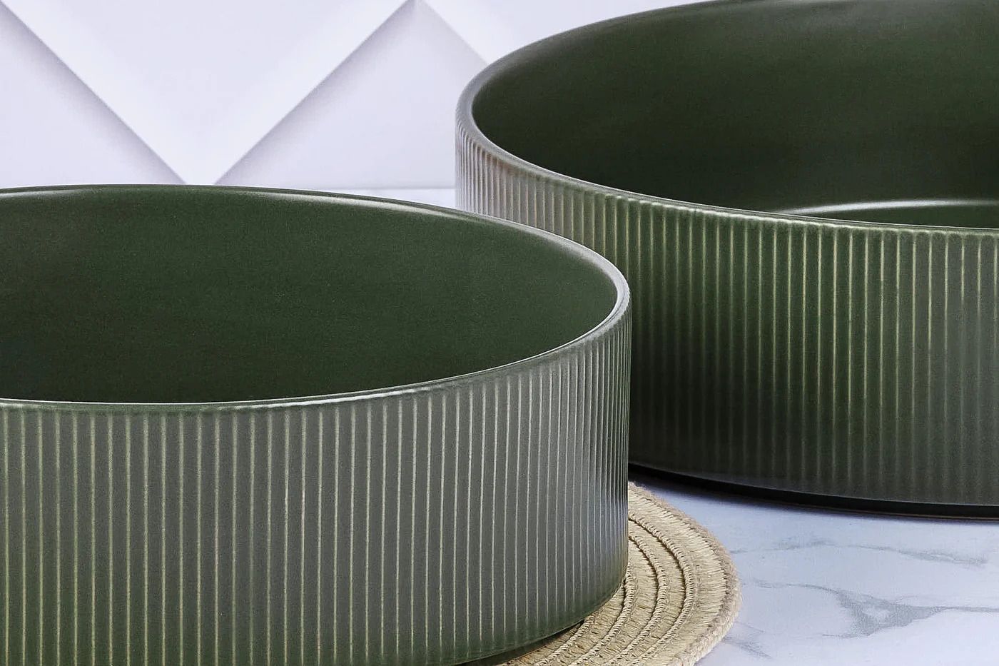 Service Les Essentiels SCANDI - 12 pièces - Olive