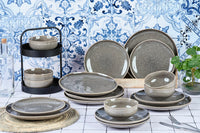 Geschirr-Set STELLAR - 18 tlg. - Grau