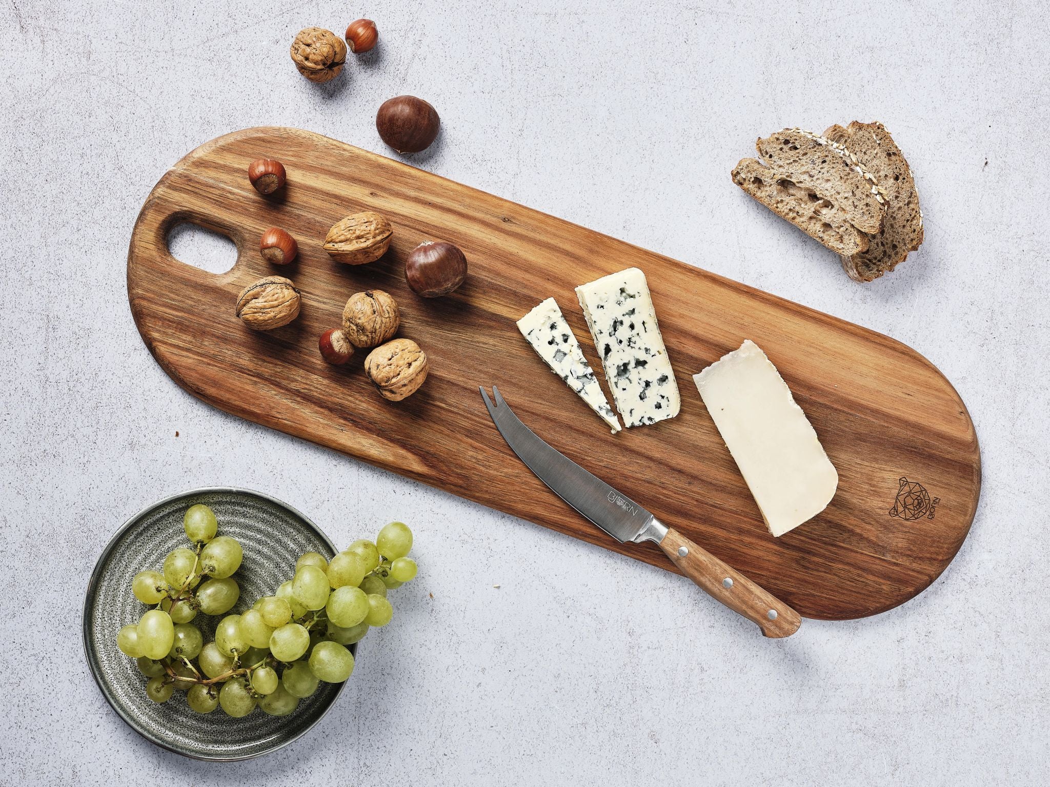 Tagliere in legno di acacia ELIN - 55 x 18 cm