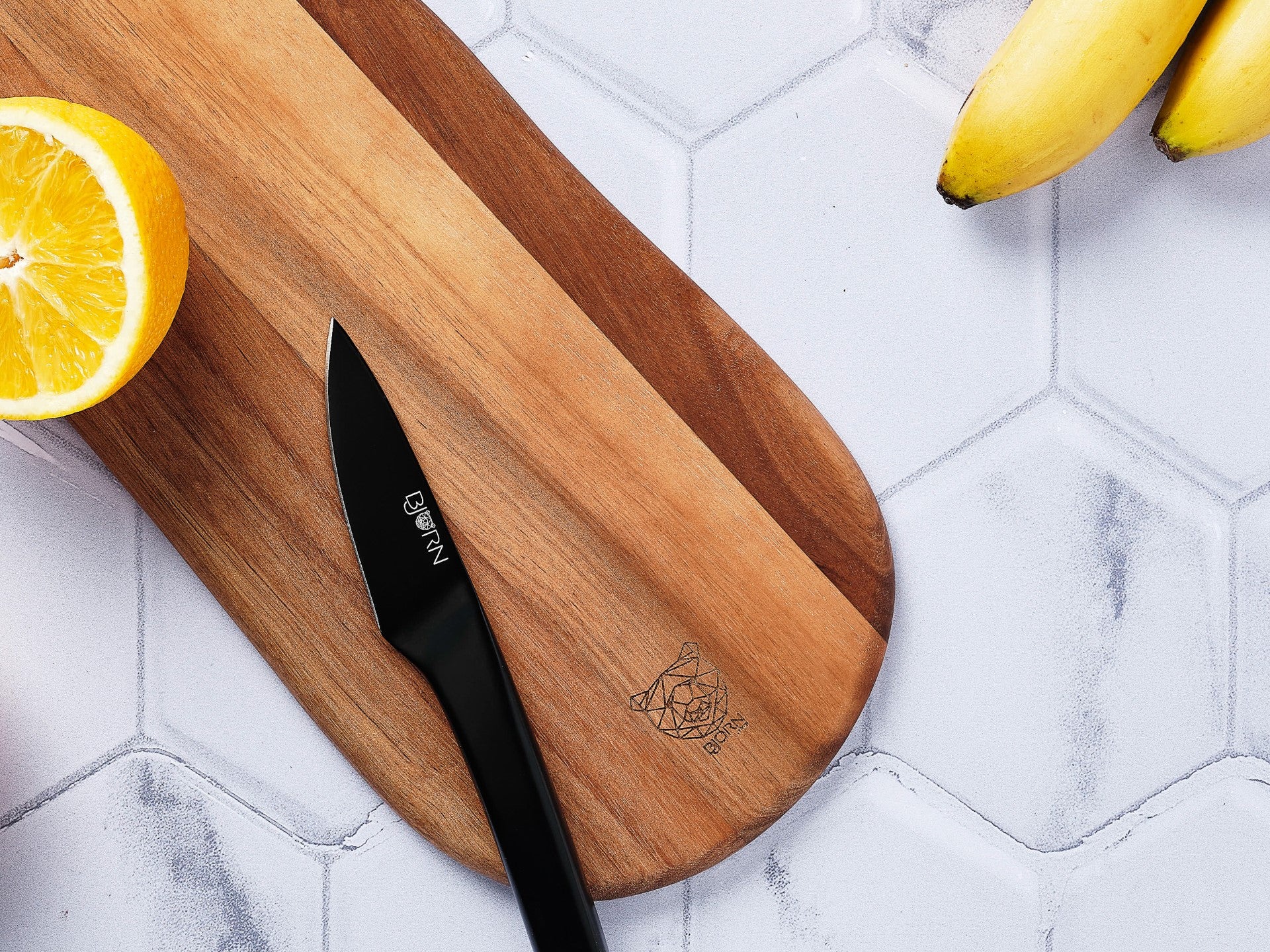 Schneidebrett aus Akazienholz FREJA - 41 x 16cm - Braun