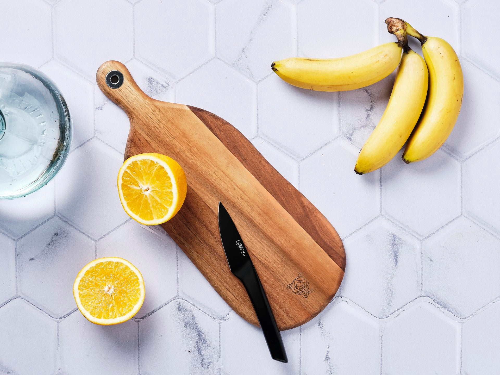 Schneidebrett aus Akazienholz FREJA - 41 x 16cm - Braun