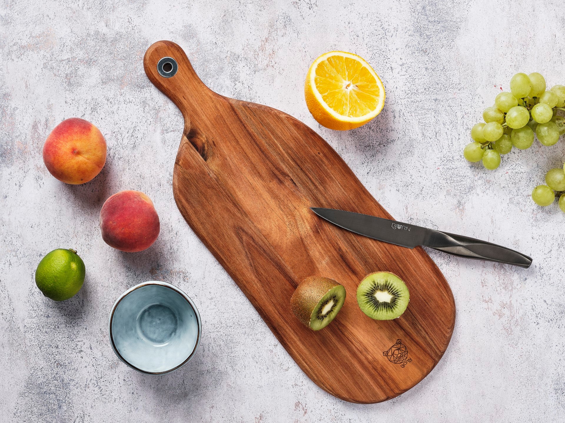 Schneidebrett aus Akazienholz FREJA - 48 x 19cm - Braun