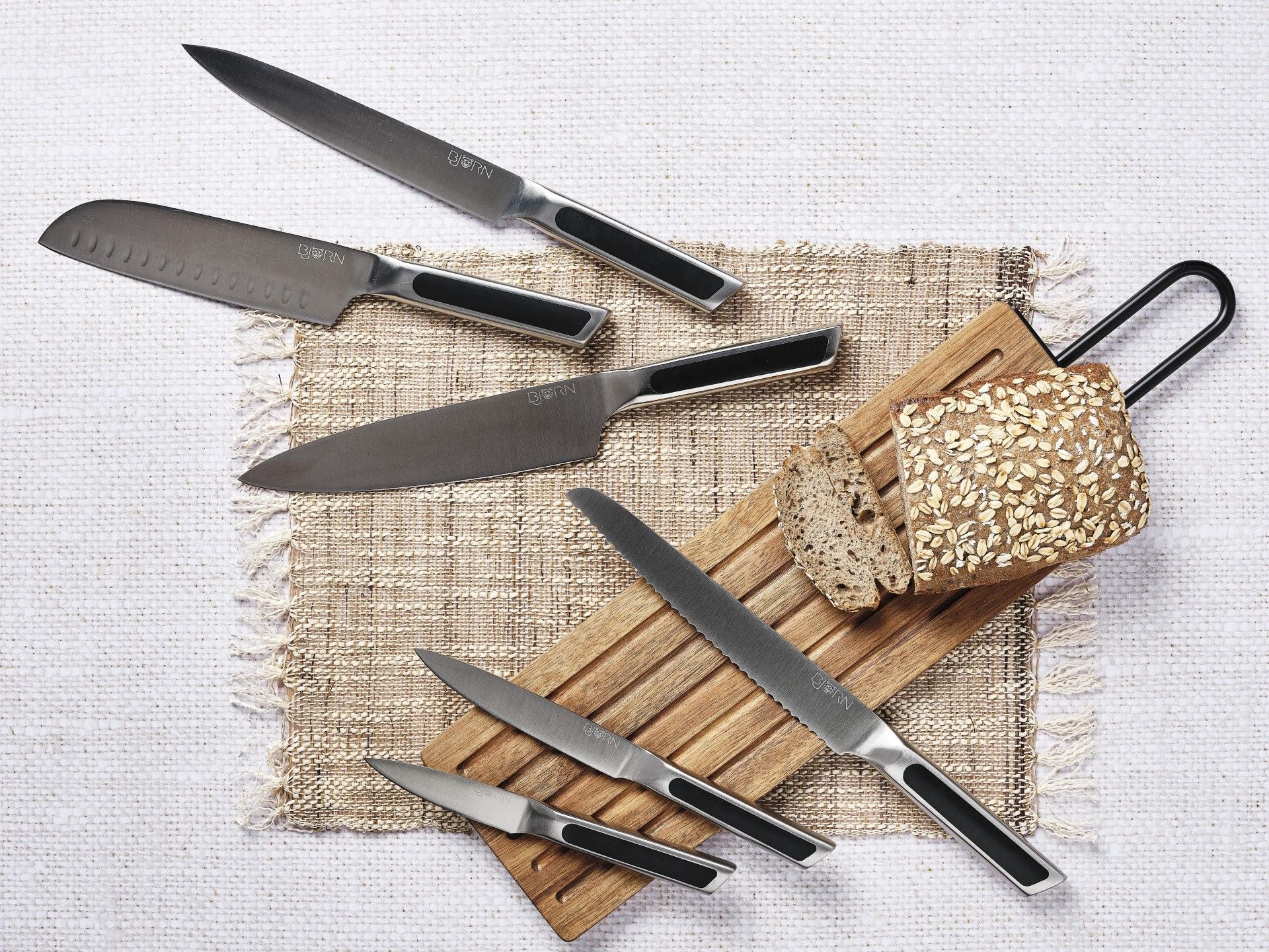 Brotbrett aus Akazienholz STINE - 39 x 13cm - Braun