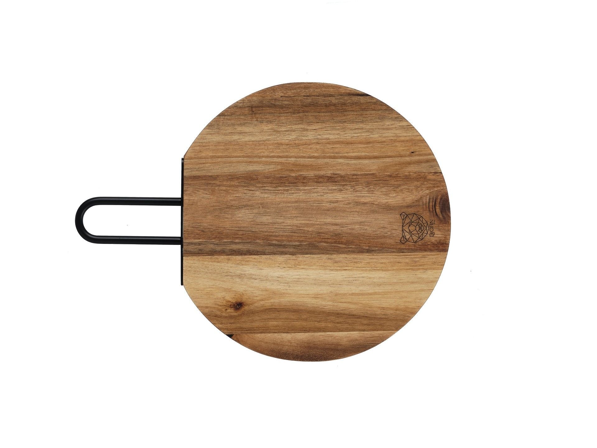 Schneidebrett aus Akazienholz STINE - Ø26cm - Braun