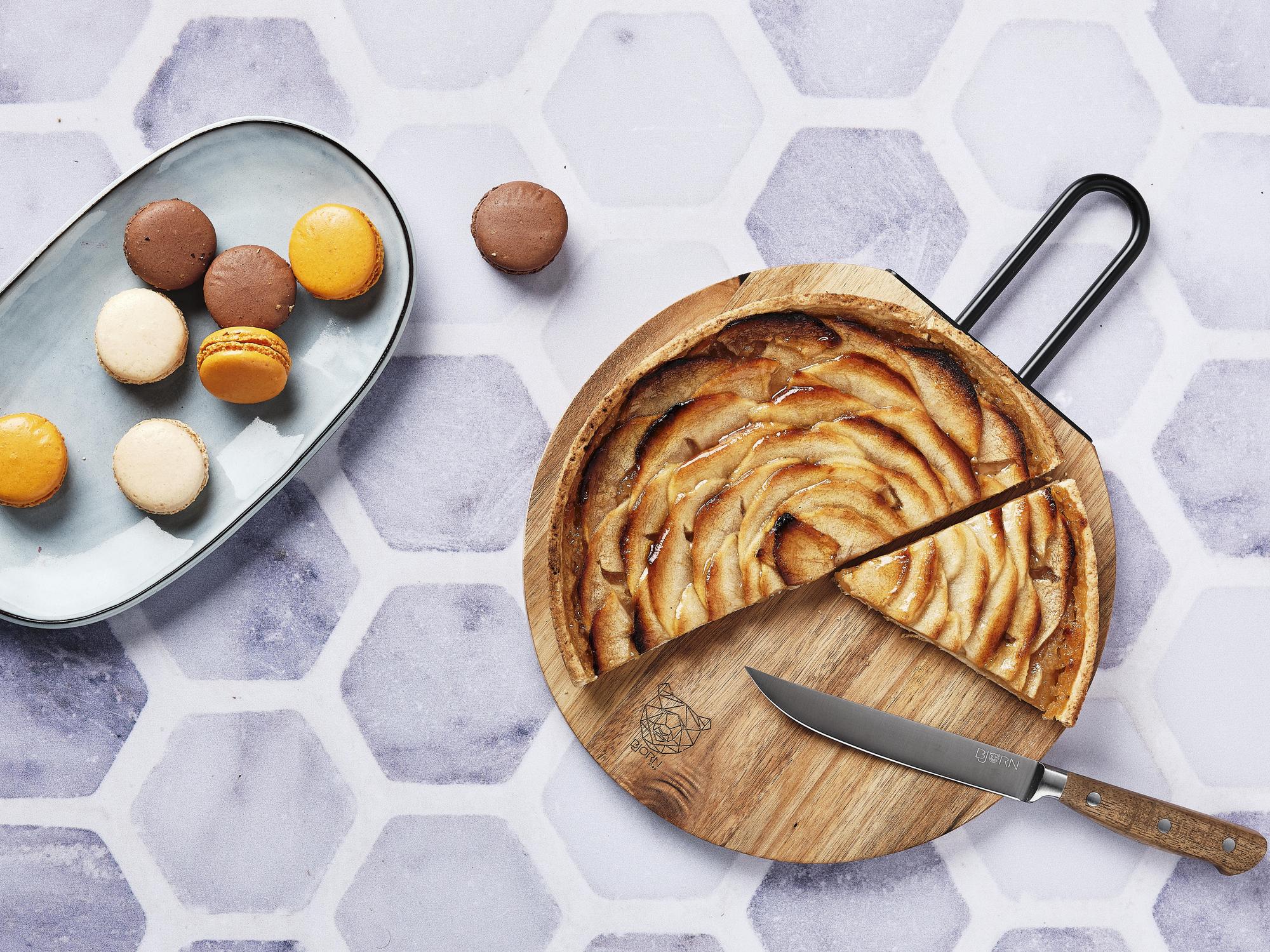 Schneidebrett aus Akazienholz STINE - Ø26cm - Braun