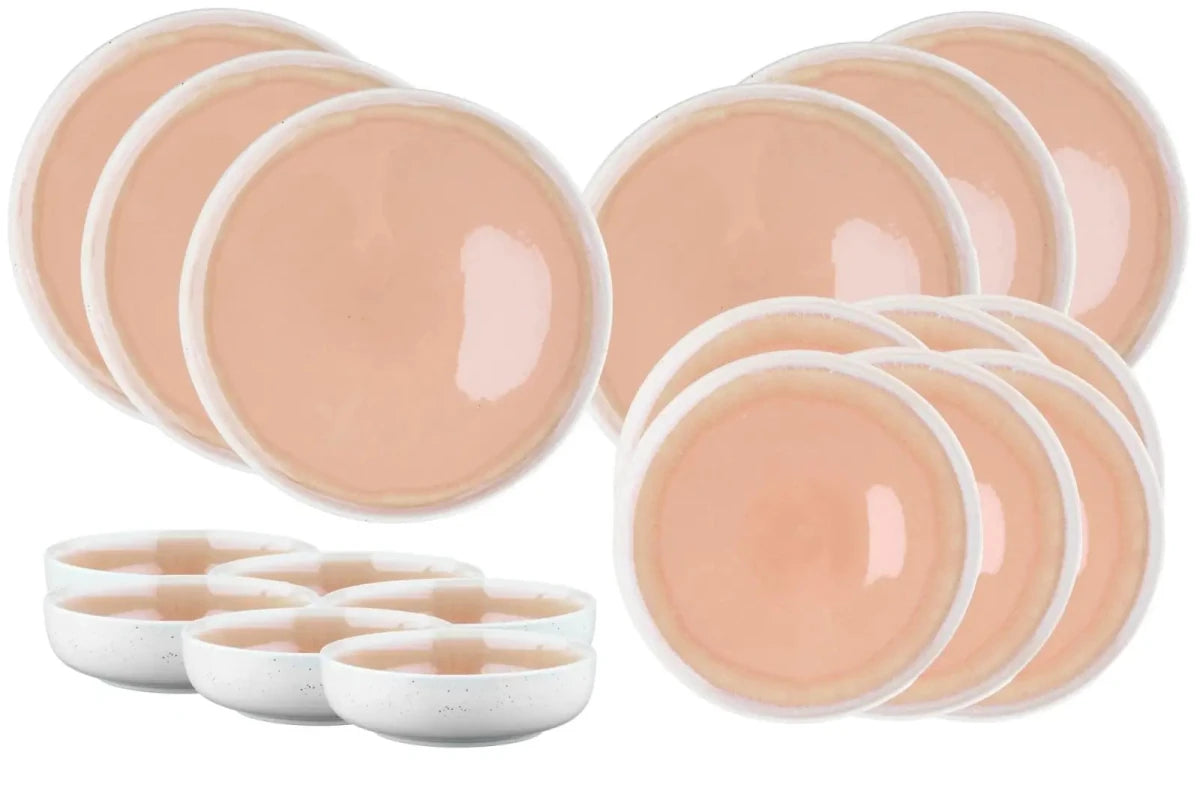 Björn Geschirr - Set OXYGEN - 18 tlg. - Puderrosa kaufen Bjorn Schweiz Webshop Onlineshop